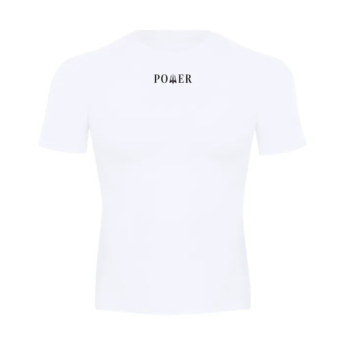 Compression Short Sleeve Tee - Compression Collection (White)