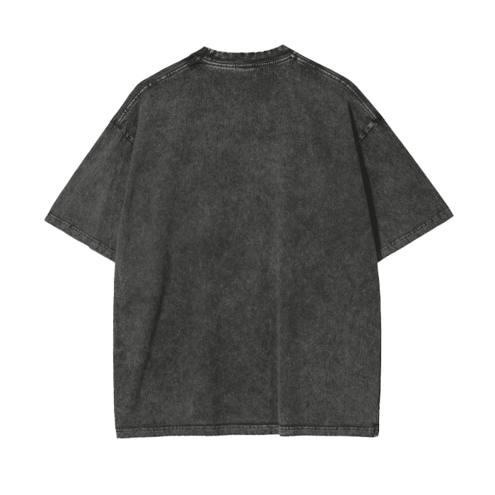 Acid Wash Oversize T-Shirt - Simple Collection (Pirate Gray)