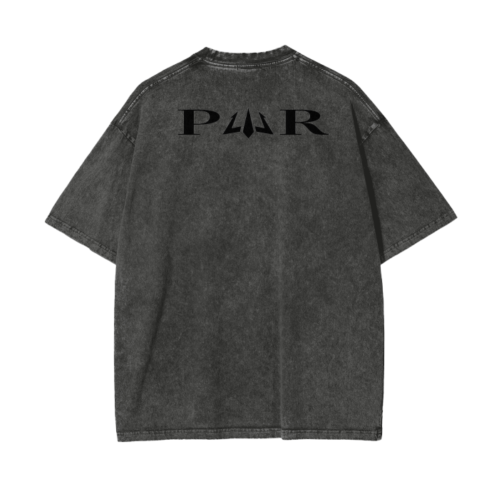 Acid Wash Oversize T-Shirt - PWR Collection (Pirate Gray)