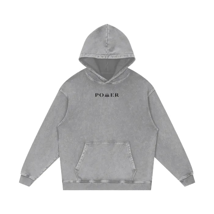 Acid Wash Oversize Hoodie - Dove Collection (Light Gray)