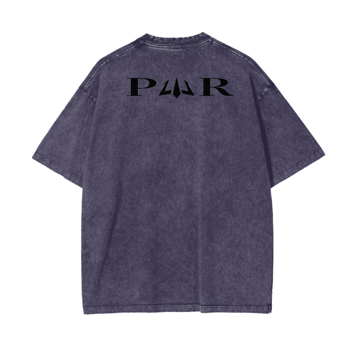 Acid Wash Oversize T-Shirt - PWR Collection (Purple)